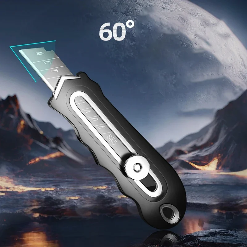 Coltello multiuso industriale in acciaio inossidabile Lama sostituibile in acciaio ad alto tenore di carbonio Taglierina per carta Forniture per studenti d'arte per ufficio