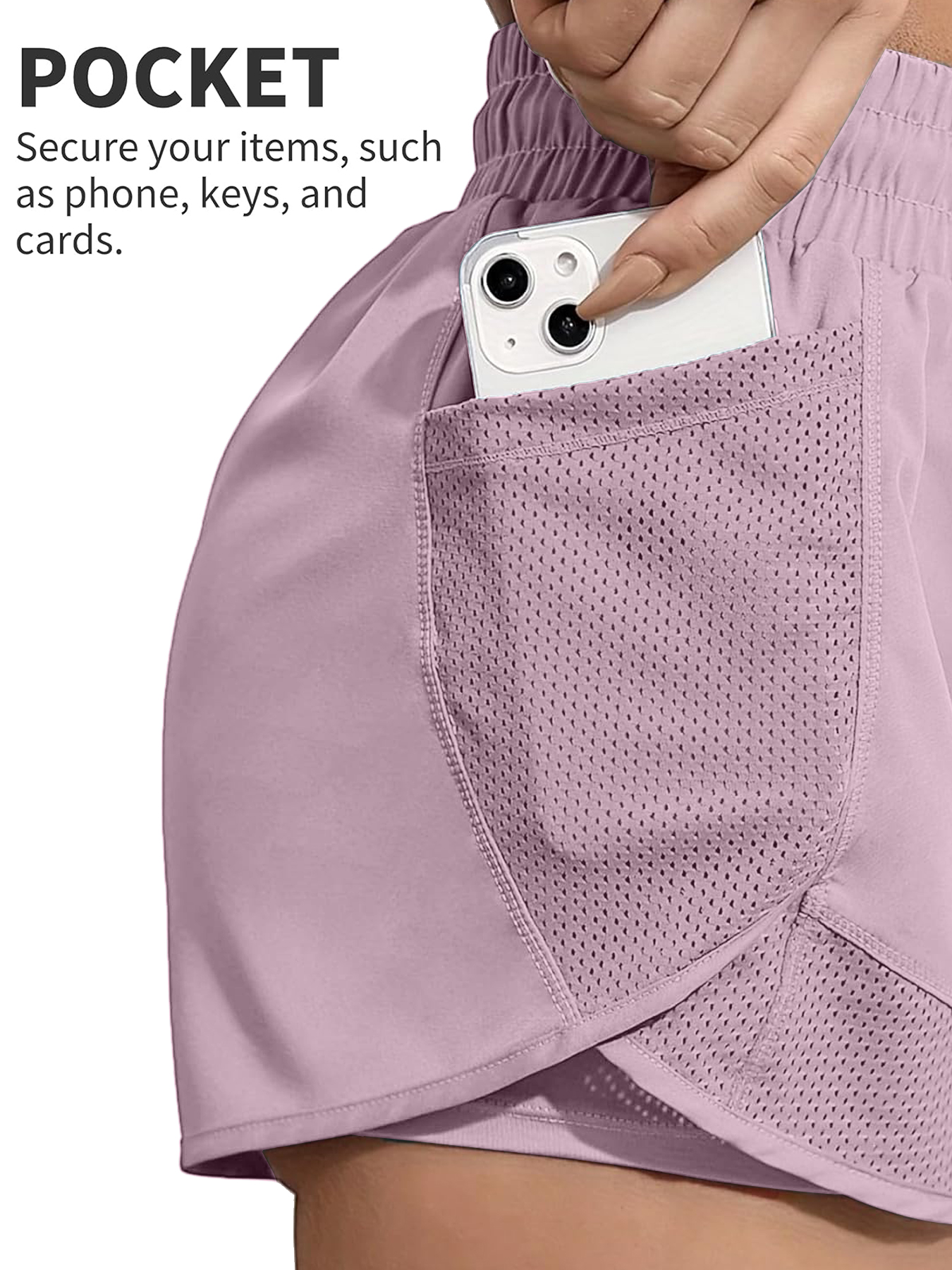 Fitnessstudio-Training, Laufen, hohe Taille, atmungsaktive Übung, elastische Fitness, tägliches Tragen von Yoga-Shorts