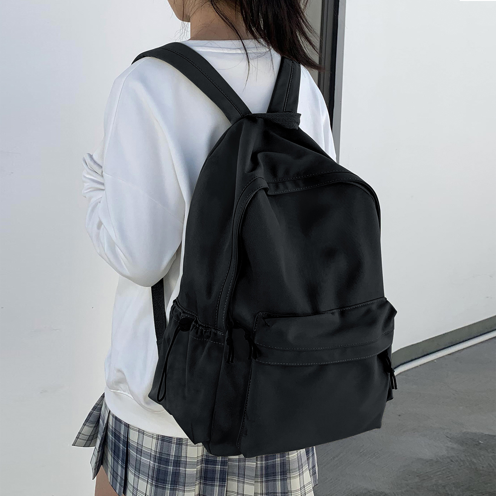 Likros Large Capacity Student School Backpack Lightweight Waterproof Laptop School Bag Travel Casual Japanese Backpack for Girls