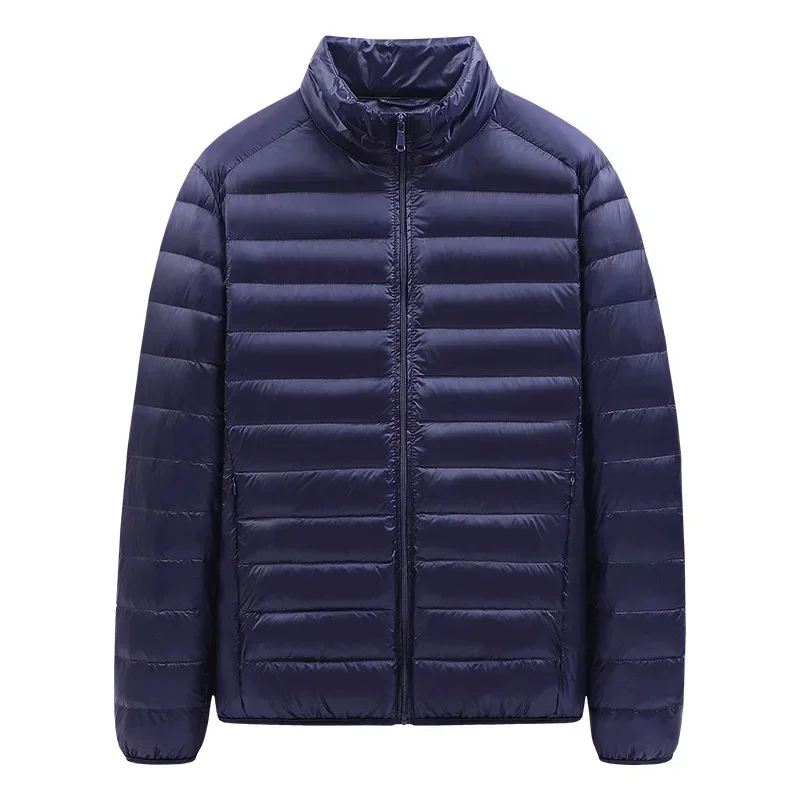 Parkas cálidas y ligeras para hombre, Parkas con relleno de algodón y cuello levantado, chaquetas gruesas informales, abrigos de invierno para hombre