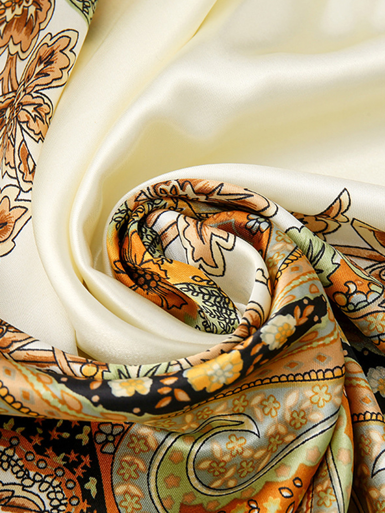 Kwadratowe jedwabne szale damskie hidżab szale modny nadruk chustka Femme szalik na głowę Foulard chustka plażowa Pareo 90*90cm ﻿