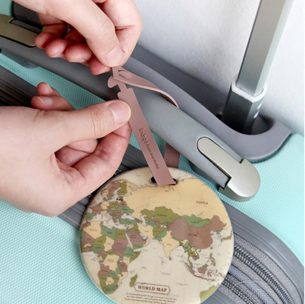 女性用PVCラベル,旅行かばん,名前や荷物の名前を掛けることができます