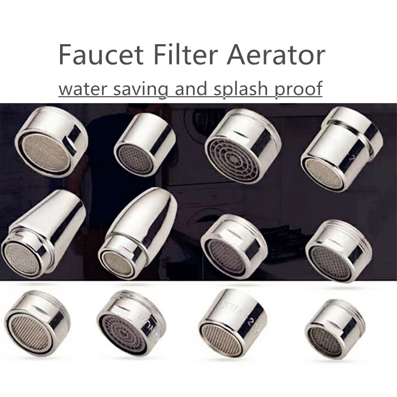 M16 M20 M22 M24 G1/2 G3/4 filtro de grifo a prueba de salpicaduras aireador de agua caños cocina baño lavabo grifo filtro boquilla burbujeador