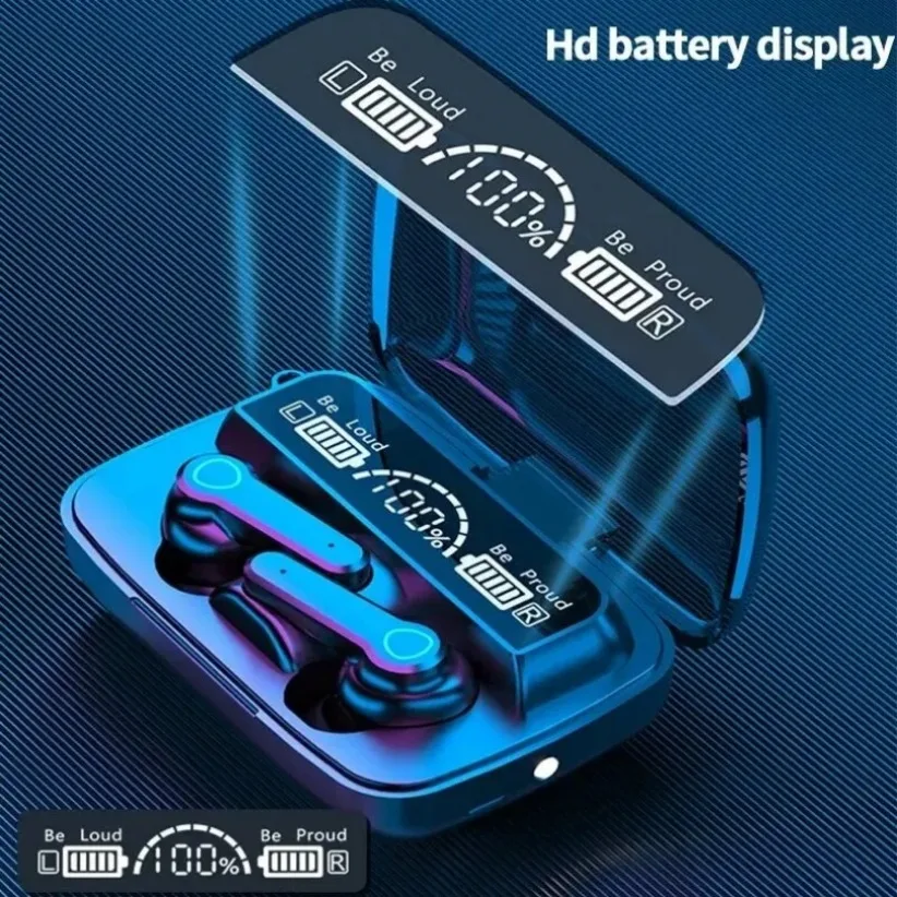 M19 Bluetooth 헤드셋 무선 Tws 게임 지원 소음 제거 터치 이어폰 미니 비상 전원 은행 헤드셋