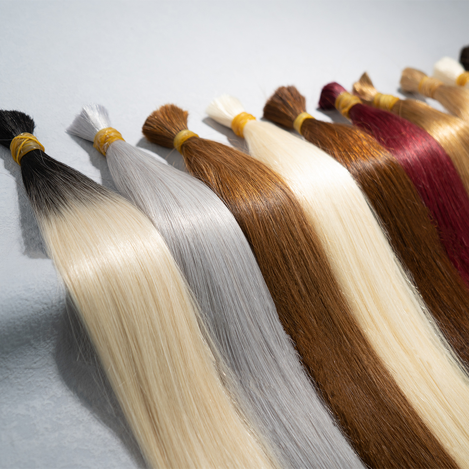 Maxhair ストレートフルエンドバルクヘア 1B 613 ハニーブロンド人毛バルク編組なし横糸 100% 人毛エクステンション 50 グラム 100 グラム