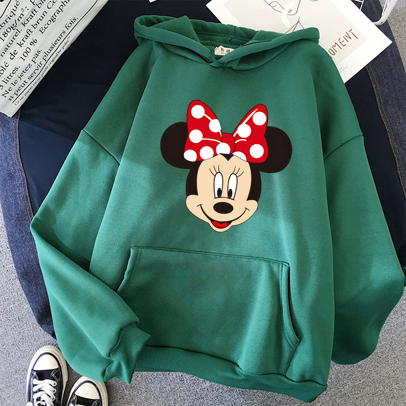Süße Y2k Hoodies Minnie Disney Hoodie Mickey Maus Frauen Sweatshirt Kinder Jungen Mädchen Harajuku Streetwear Kleidung