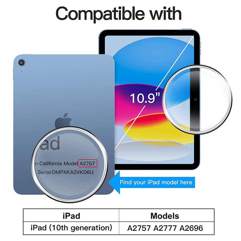For iPad 10th Gen 10.9 Inch Tempered Glass Screen Protector IPAD 10 10.9" 2022 Tablet Proof Protective Film A2696 A2757 A2777