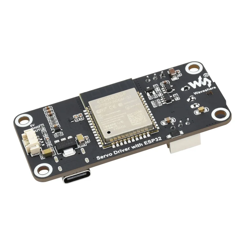 Плата расширения серводвигателя waveshare ESP32, плата расширения со встроенным Wi-Fi беспроводным подключением ESP32