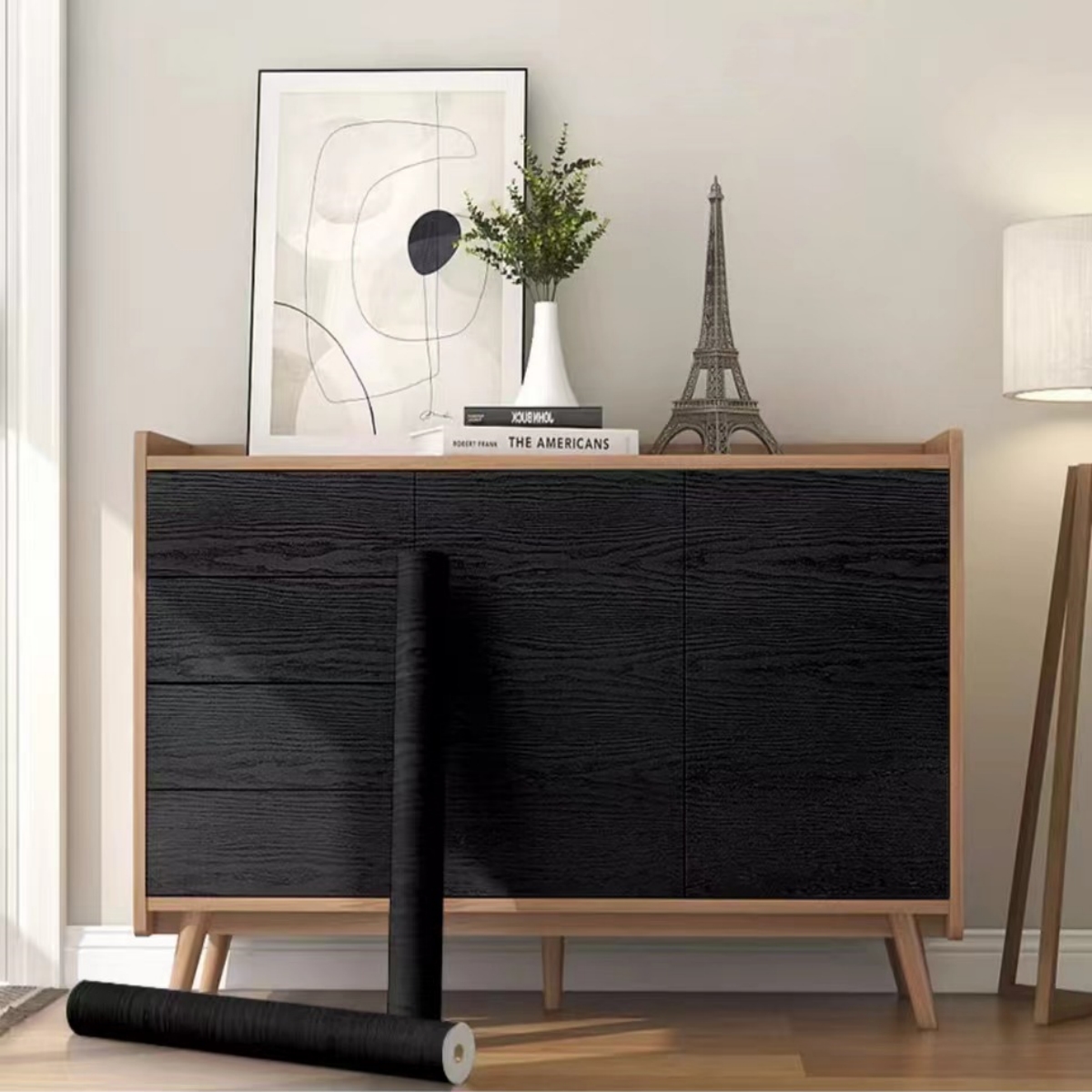 Adesivo de grão de madeira de 55cm, papel de parede autoadesivo de alta qualidade, adequado para bancadas de cozinha, armários, mesas, paredes, renovação