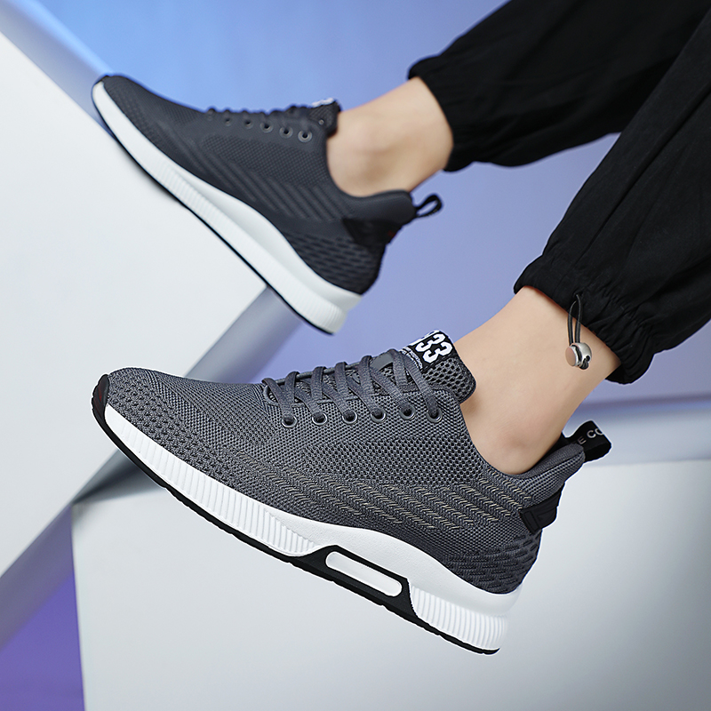 Sneakers Men Height Increase Insoles 6cm Elevator Shoes Chunky Taller Heel Lift Plus Size 37-46