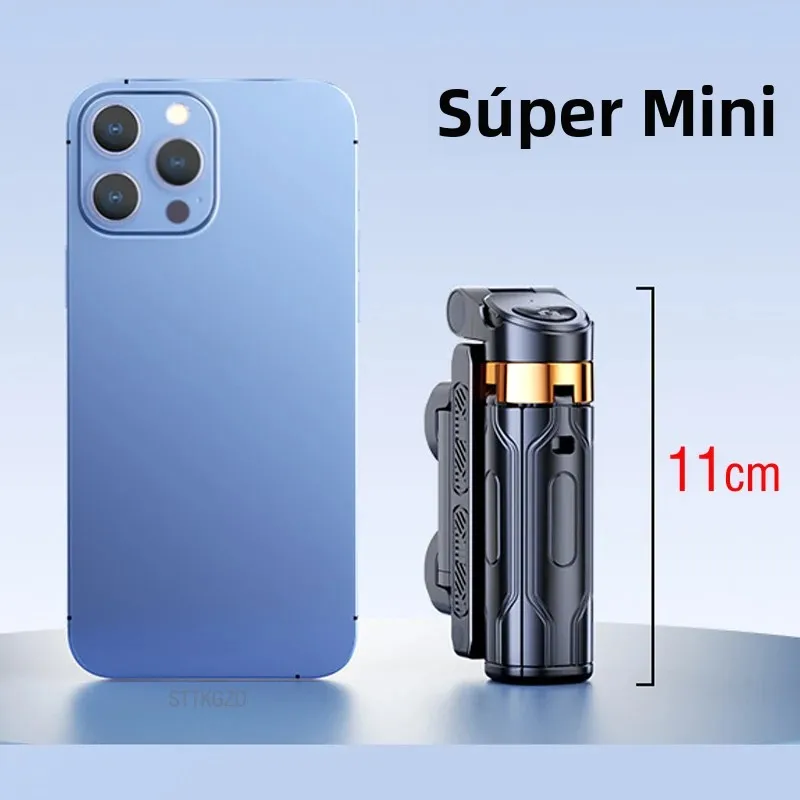 Super Mini palo de Selfie, soporte portátil para teléfono, ayuda para disparar, diseño integrado versátil, control remoto Bluetooth para transmisiones en vivo