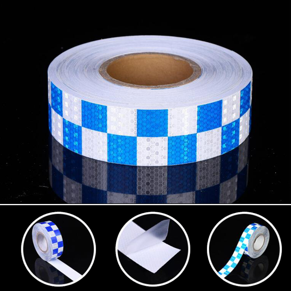 Car Reflective Tape Decoration Stickers Car Warning Safety Reflection Tape Film Auto Reflector Sticker