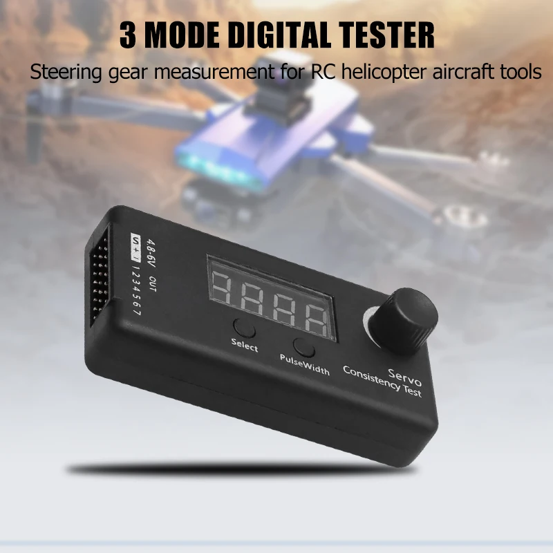 3 Chế Độ Servo Máy Kỹ Thuật Số DC 4.8-6V Chính Xác Trang/PHÚT Tính Thống Nhất Đo Cho RC Trực Thăng Máy Bay Lái