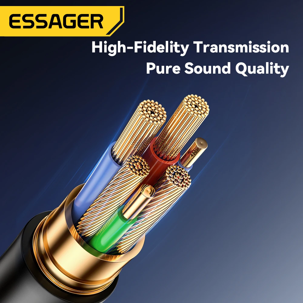 Essager USB Bluetooth Aux adaptador Dongle USB a conector de 3,5mm Audio inalámbrico manos libres Kit para receptor estéreo de coche transmisor USB