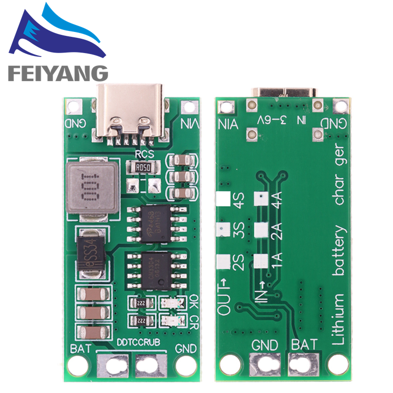 Batería de litio 2S 3S 4S multicelular a 8,4 V 12,6 V 16,8 V tipo c Boost elevador de polímero Li-ion cargador 7,4 V 11,1 V 14,8 V 18650 Lipo