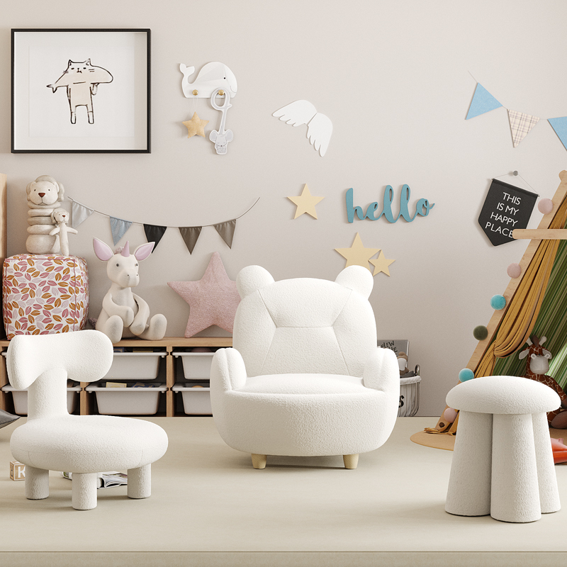 Muebles de sofá para niños, tumbona para bebés, silla Hello, PUF, sofás, sofá Infantil para niños, Kawaii
