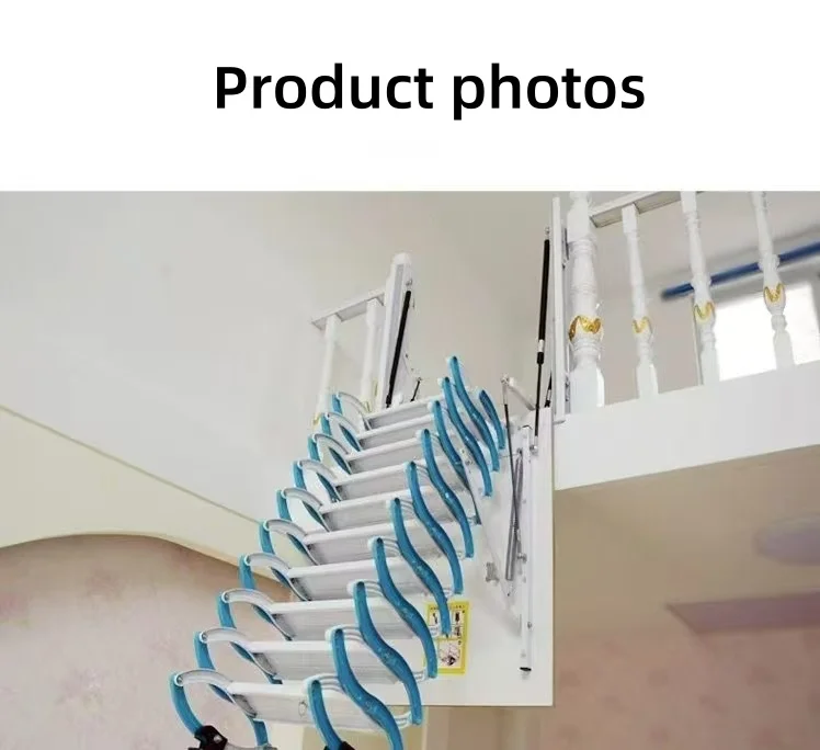 Home Retractable Staircase Side Mounted Telescopic Stairs Telescopic Staircase Side Mounted Hidden Attic Interior