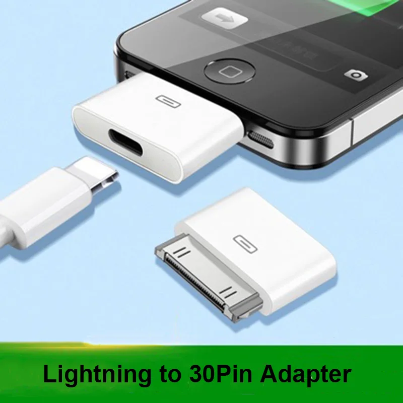 Convertidor adaptador hembra de 8 pines a macho de 30 pines para iPhone 4 4S iPad 2 3 iPad Touch 3 4 para cargadores o estaciones de acoplamiento
