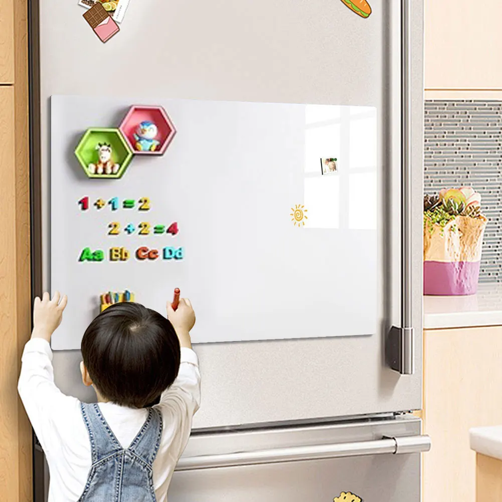 Magnetic Whiteboard Contact Paper Removable Whiteboard Stick on Wall Erasable Surface for Teaching Training Office and Home Use