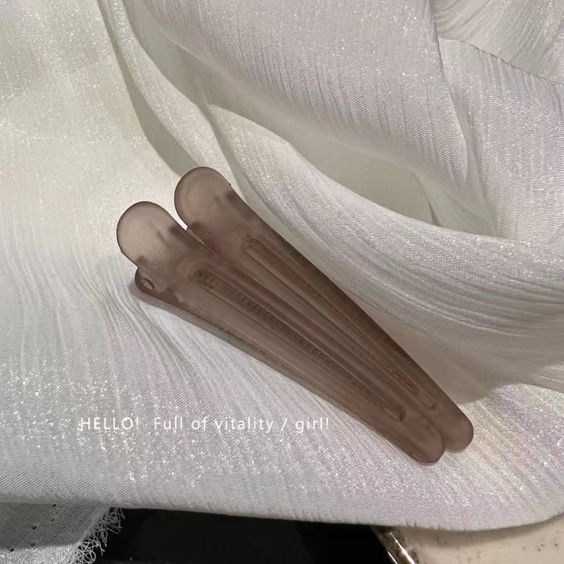 2 pçs/lote 7.5cm plástico doces cores cabeleireiro duckbill clipe grampos de cabelo cuidados com o cabelo grampos ferramentas estilo salão profissional