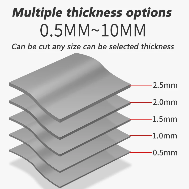 Good 21W/MK New Thermal Pad GPU CPU Heatsink Cooling Conductive Silicone Pad High Performance Thermal Pads Multi Size Thickness