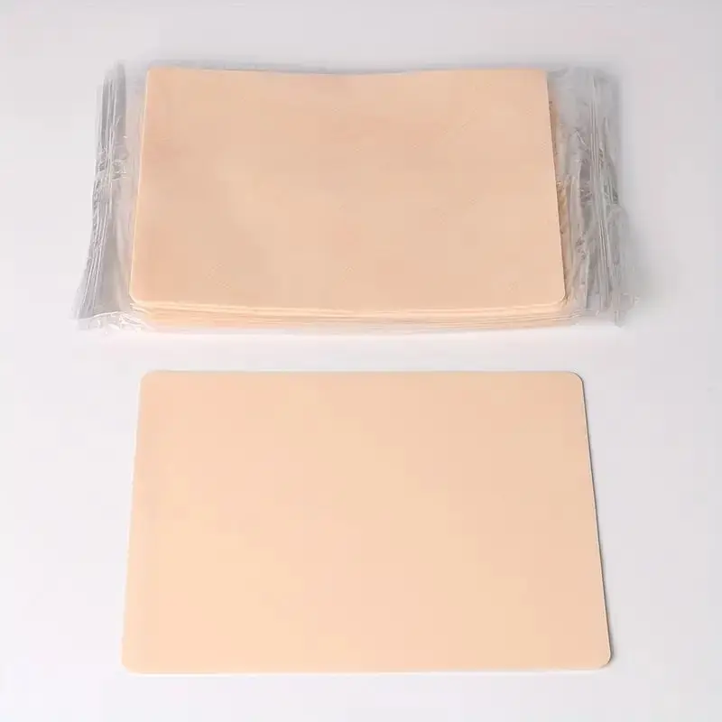 3/5/10pc Dünne Form Tattoo Praxis Haut Doppel Permanent Make-Up Augenbraue Mixer Synthetische Leder Gefälschte Microblading liefert Werkzeug
