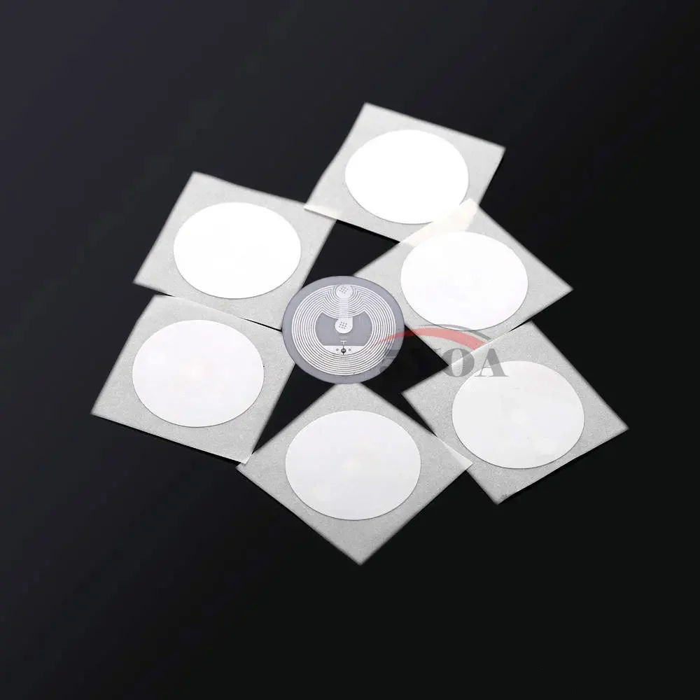 5YOA 100 Uds etiquetas adhesivas NFC 13,56 MHz ISO14443A pegatinas universales Ntag213 RFID para todos los teléfonos habilitados para NFC