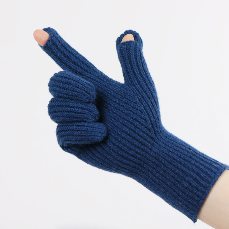 Winter Knit Set - Scarf, Hat & Gloves, Thickened Yarn for Men & Women, Soft Cold Weather Accessories