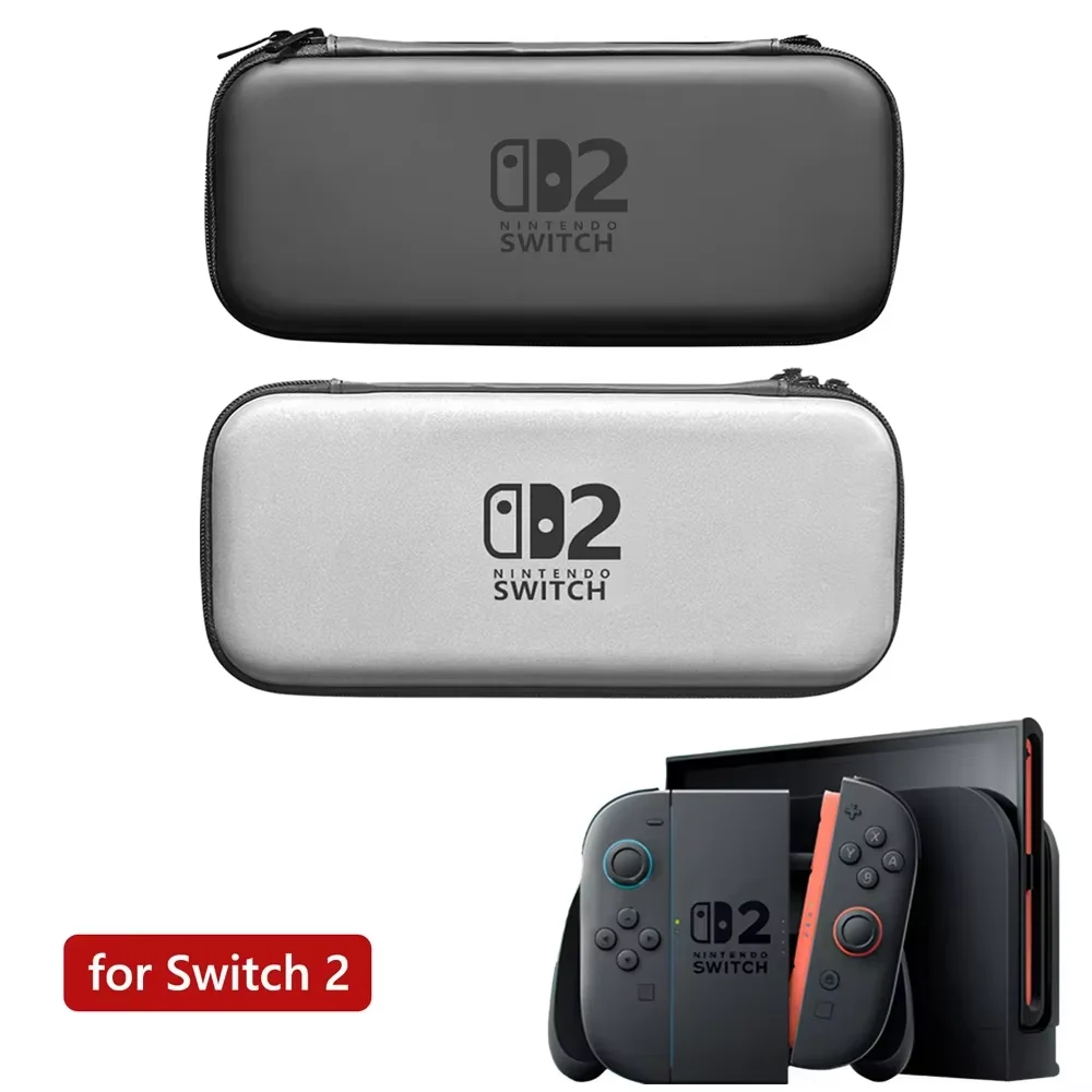 Slim Travel กระเป๋าถือสําหรับ 2025 สวิทช์ 2 อุปกรณ์เสริม,กันน้ํา EVA Hard Shell ป้องกันกระเป๋า NS 2