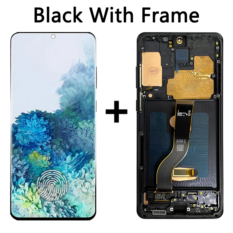 Super AMOLED for Samsung  S20+ G985 G985F G985F/DS Lcd Display with Frame Digital Touch Screen Assembly S20 Plus Display
