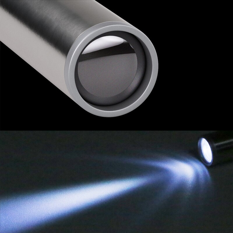 미니 휴대용 의료 핸디 LED 펜 라이트 손전등, USB 충전식 치과 의사 간호사 토치, 스테인레스 스틸 클립 포함