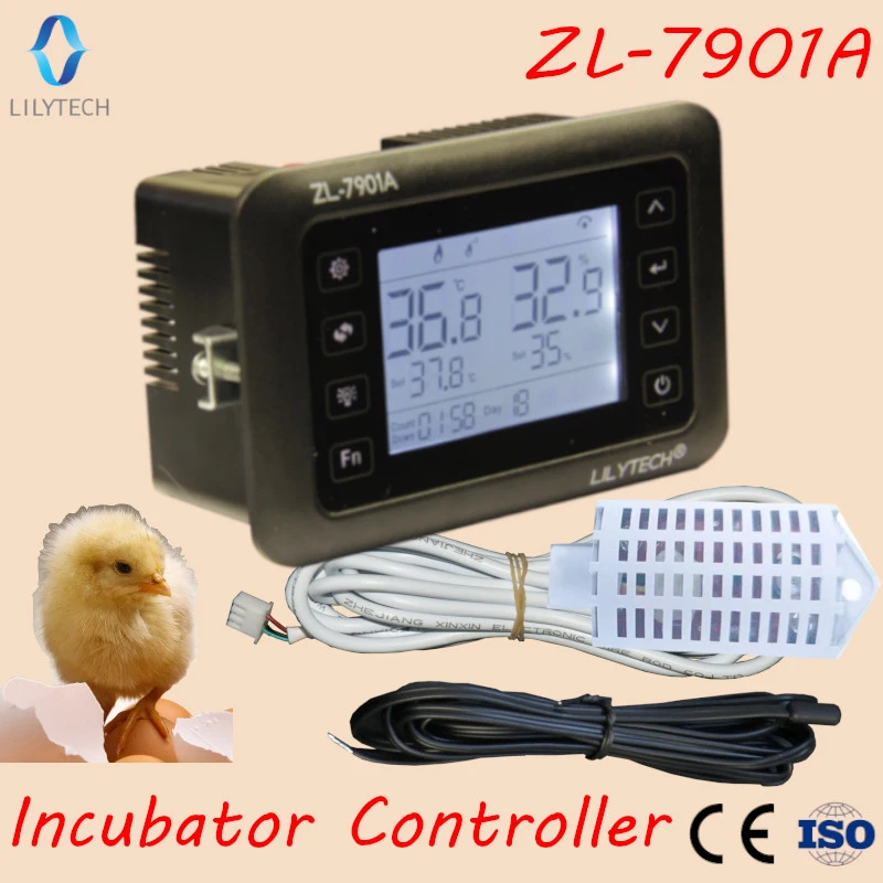 LILYTECH-ZL-7901A PID Multifuncional Incubadora Automática, Temperatura e Umidade Controlador