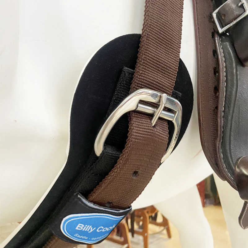 Cincha de caballo occidental, espuma desmontable, resistente al frío, resistente al desgaste, rollo que absorbe el sudor, cincha con hebilla cómoda