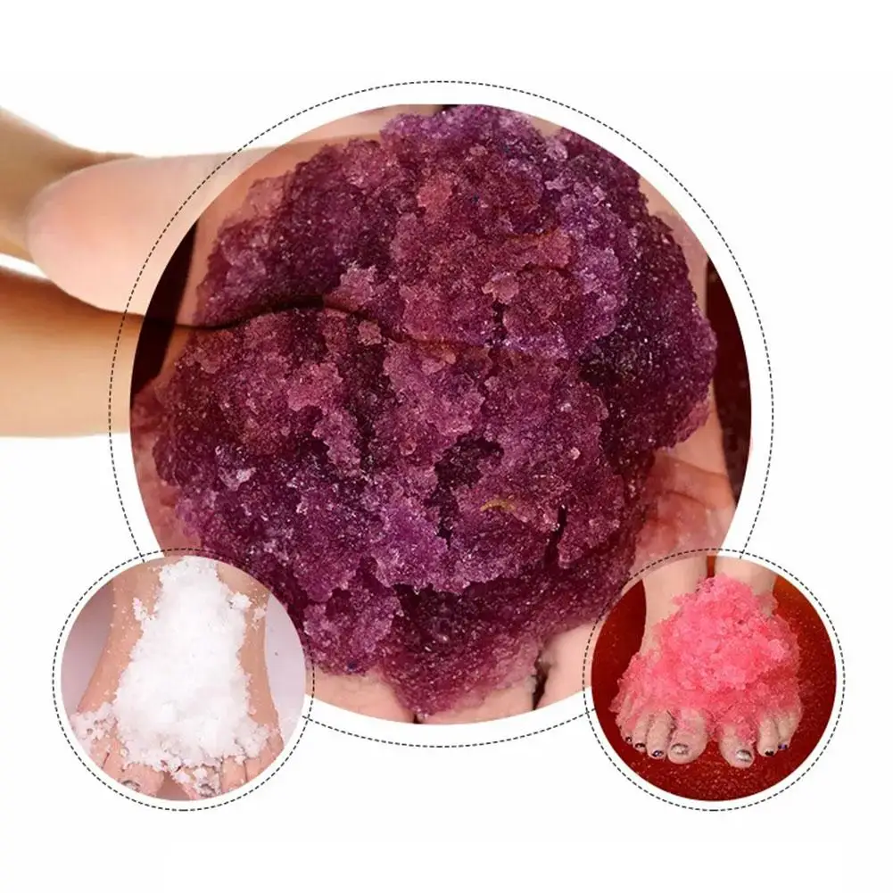 Rose Bubble Banho Em Pó, Banho De Pés De Lama De Cristal, Body Scruber, Cuidados Com A Pele, Esfoliação SPA Sal, 60g