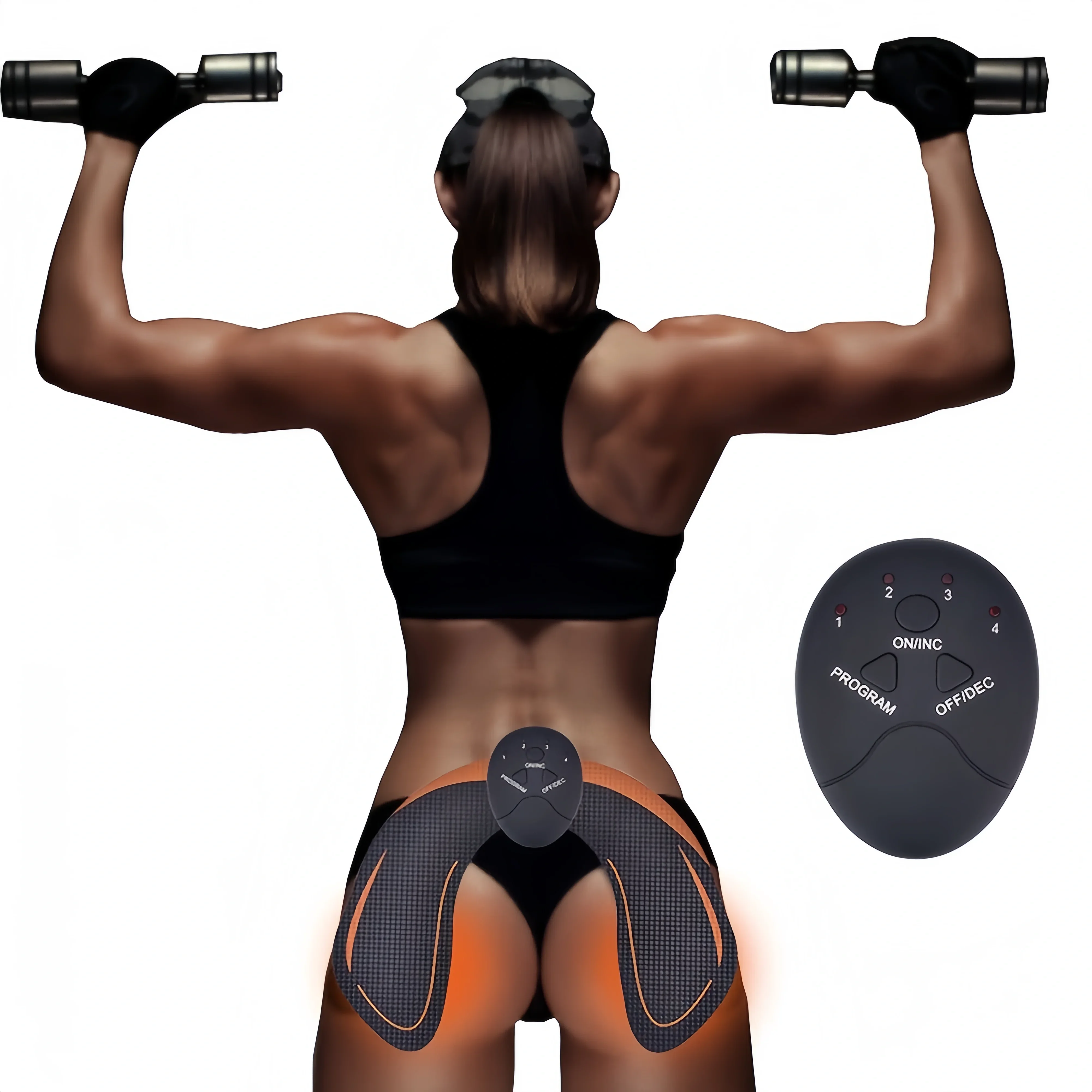 6 Trybów Trener Bioder Stymulator Mięśni Podnoszenie Pośladków Maszyna do Masażu Brzucha Fitness Podnoszenie Pośladków Tonik Trener Masażer Intensywny