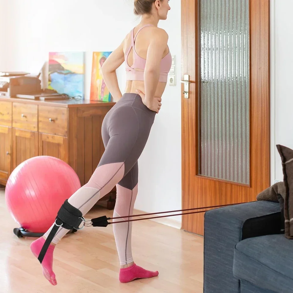 1 Uds correas de tobillo para máquina de Cable hombre mujer, correa de tobillo para máquina de Cable Kickback, accesorio de tobillo de Cable para gimnasio, brazalete de tobillo