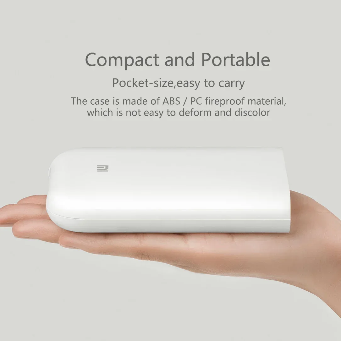 Xiaomi mini impresora fotos para movil, impresora térmica portátil bluetooth 5.0, 313 × 400dpi, impresora de etiqueta adhesivas inalámbrica