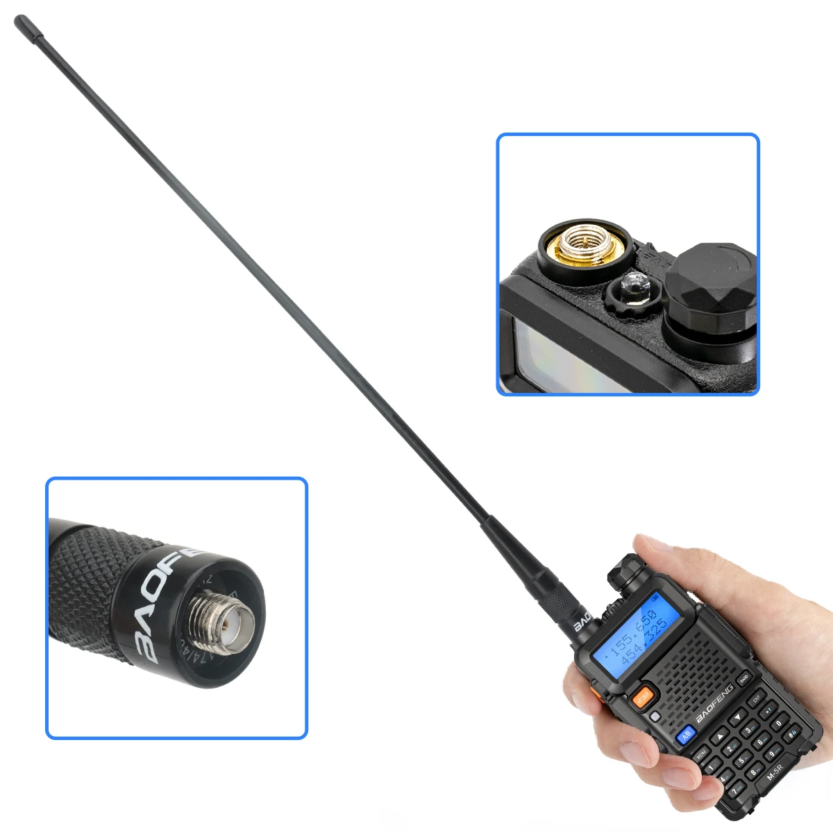 BAOFENG BF-771 PRO SMA-Buchse VHF UHF Dual Band Antenne für Walkie Talkie Baofeng UV-5R UV-21 k6 Quansheng UV K5 (8) Amateurfunk