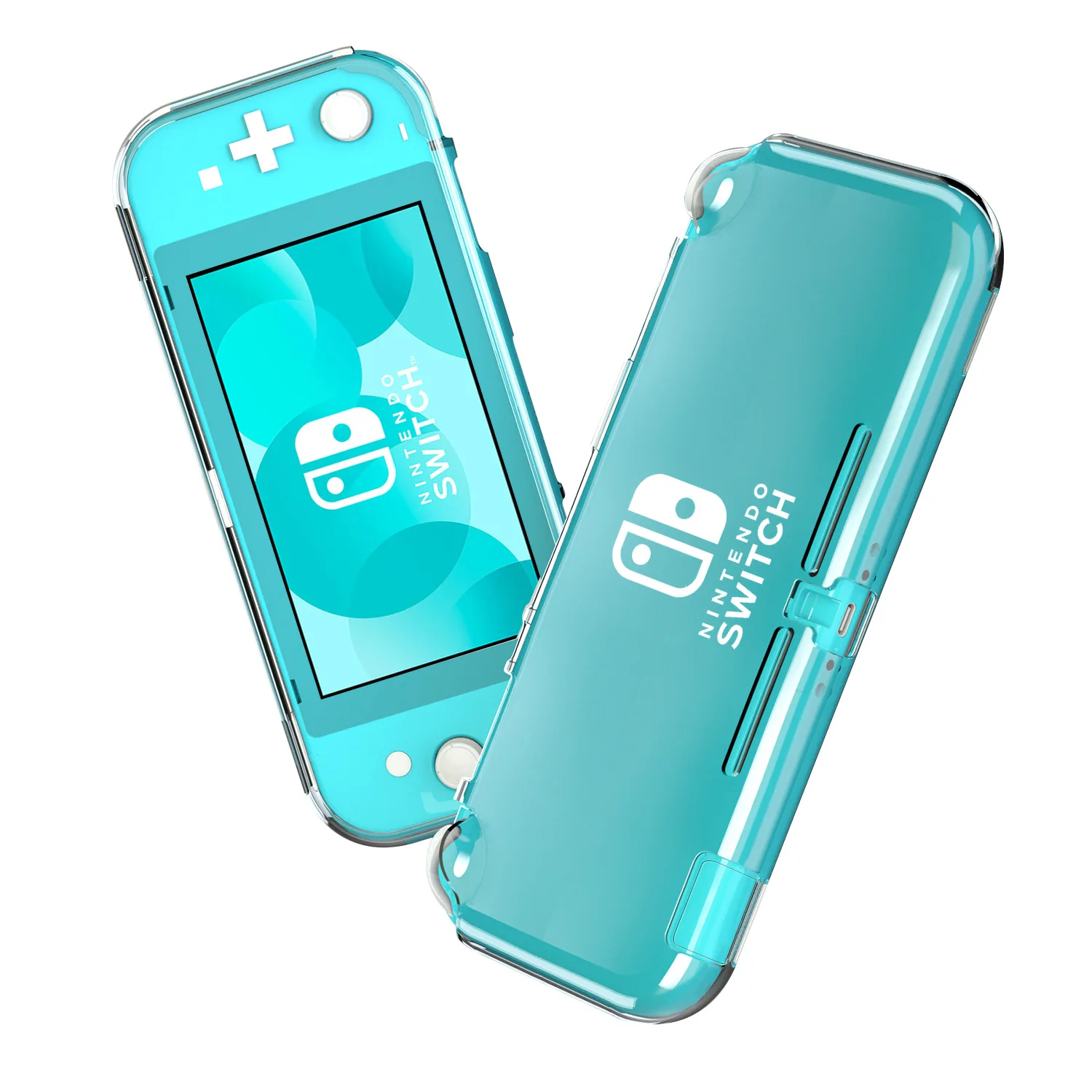 Capa transparente para switch lite, capa protetora para console de jogos nintendo switch lite