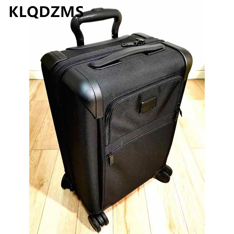 KLQDZMS 20"24Inch High-quality Suitcase Expandable Oxford Cloth Trolley Case Mute Universal Wheel Boarding Box Rolling Luggage
