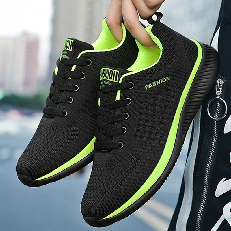 YRZL Men's Sports Running Shoes Lightweight Breathable Air Mesh Sneakers Non Slip Comfortable Casual Athletic Gym Shoes for Men