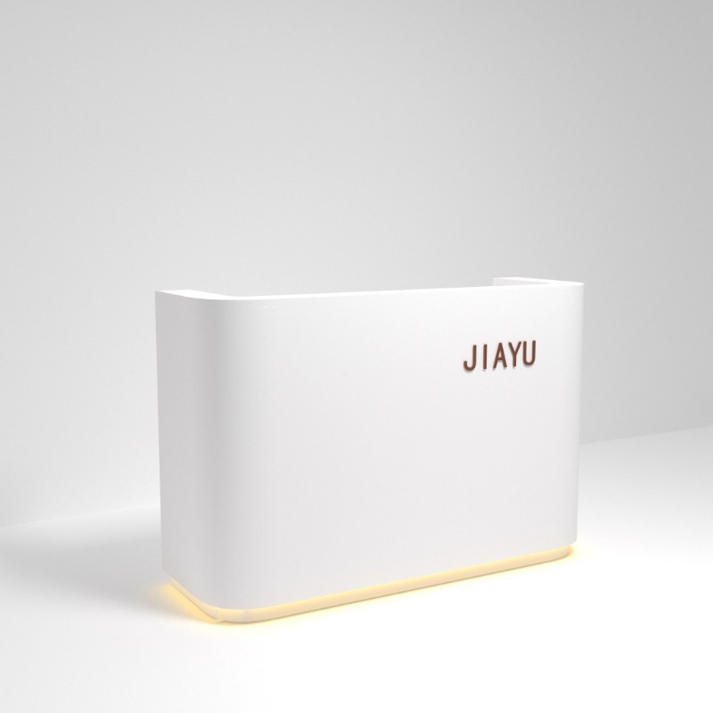 Small shop checkout page counter simple modern clothing store beauty salon paint front desk women's front desk reception desk