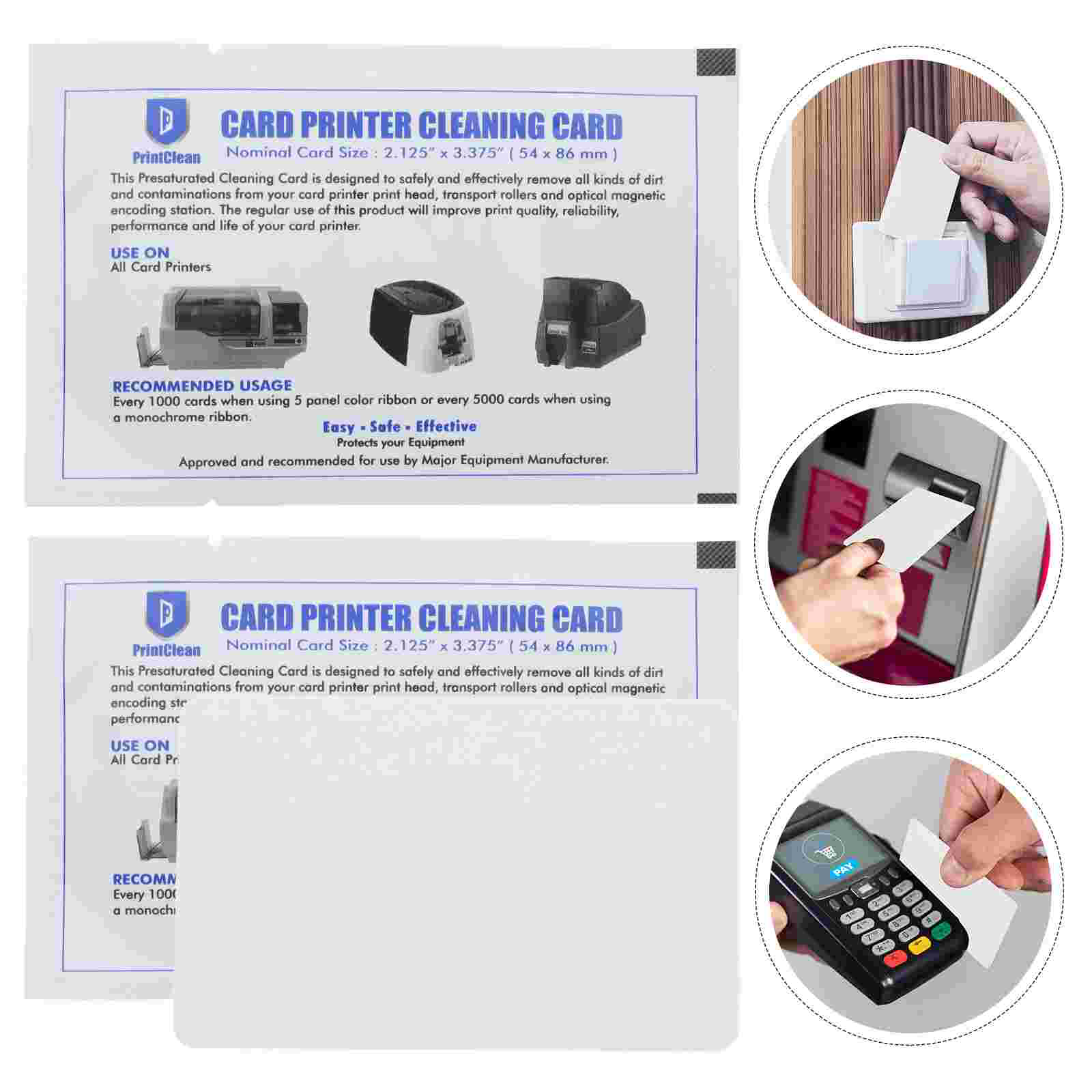 Limpiador multiusos para lector de tarjetas, Terminal de detergente, herramientas de suministro de limpieza, accesorio blanco, máquina de crédito, 10 Uds.