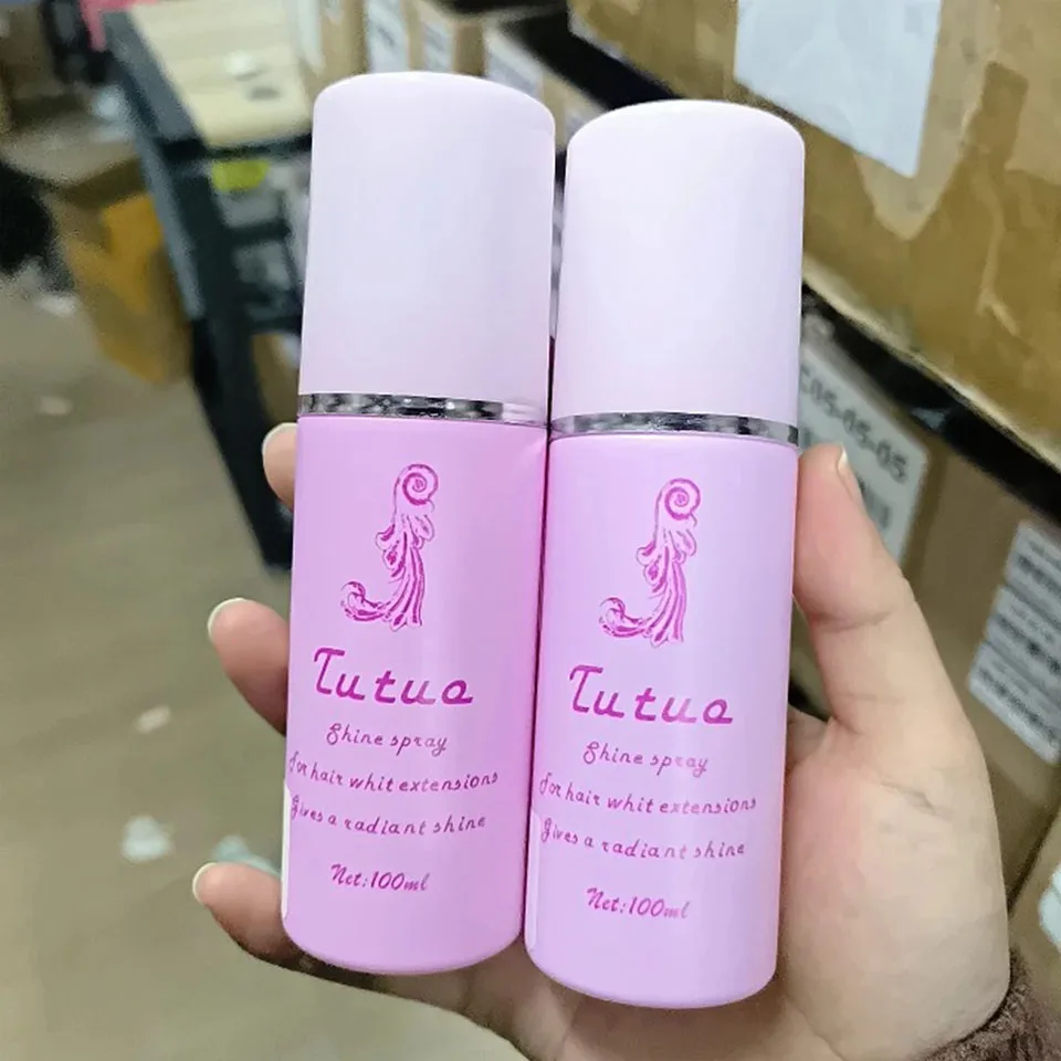 Pruikverzorgingsoplossing Haarsysteem Antikroezen Gladde klitten Bescherming Synthetisch haar Antistatische conditionerspray