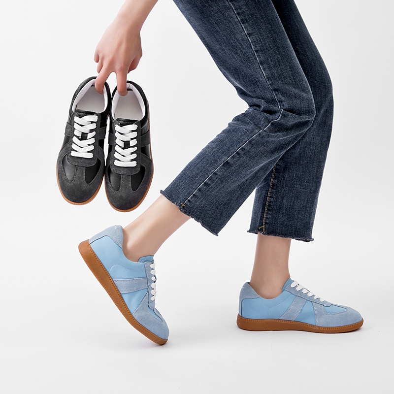 AIYUQI, zapatillas de deporte para mujer, novedad de 2025, zapatos de entrenamiento moral de cuero genuino para mujer, zapatos planos informales de primavera para mujer