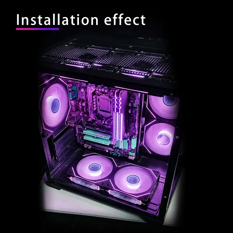 CX FUTRUE 120mm Case Fan 5V ARGB Infinite Mirror Effect Quiet 12cm ARGB Fans For PC Case Cooling Stystem CPU Water Cooler