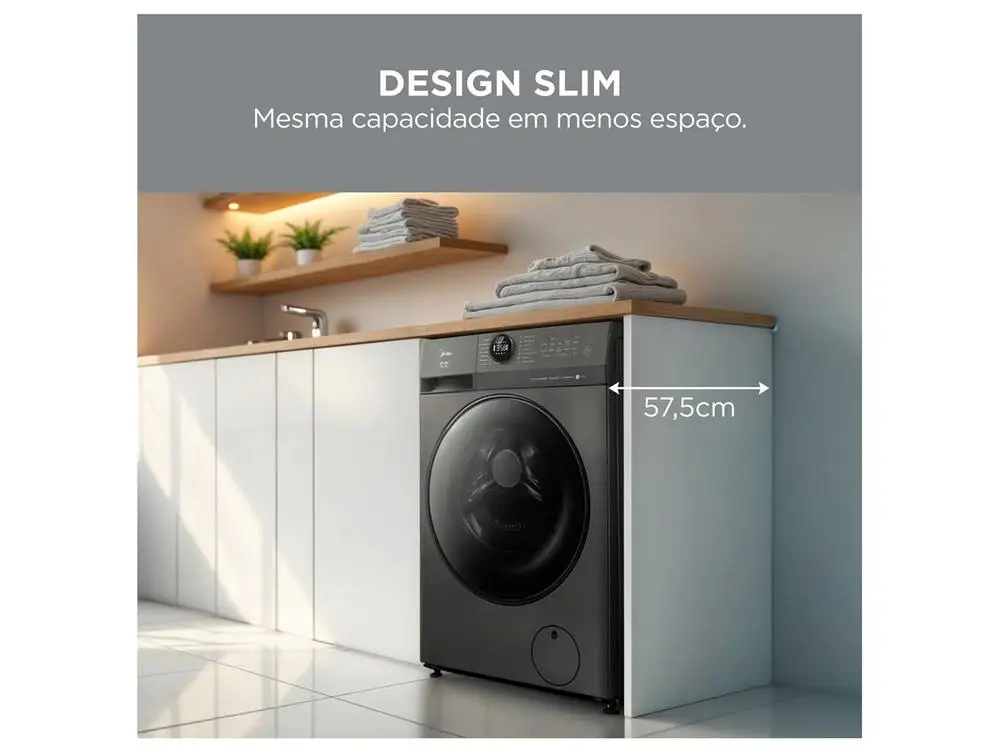 Lava e Seca Midea 11kg Titanium BLDC MF201D110WBGK01 - 110V