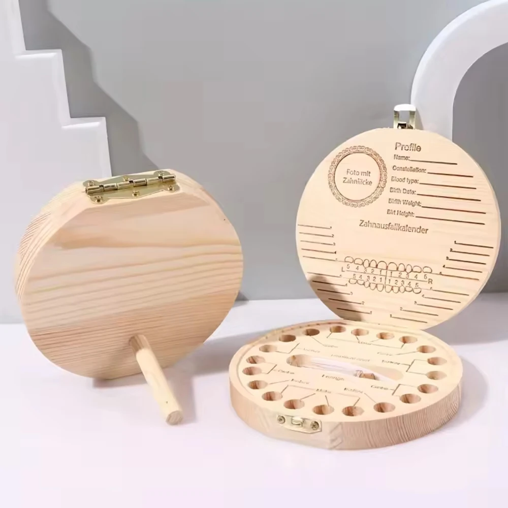 1pc caixa de dente de leite infantil-caixa de coleção de bebê para preservar dentes de leite e armazenar os dentes como um memento