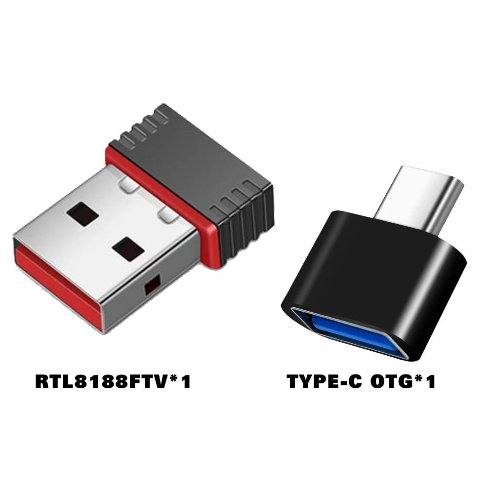R36S WiFi USB ワイヤレスアダプター、Type-C OTG コンバーター付き、R36S R36H R36 R36PLUS 用 - RTL8188FTV