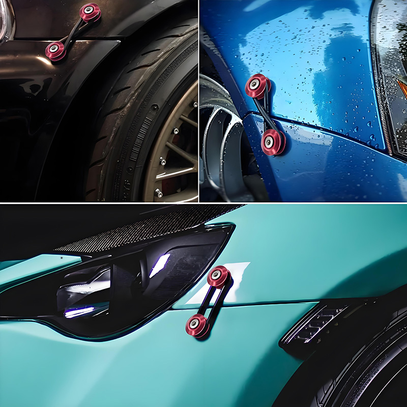 Kit de fixação de liberação rápida universal para porta-malas dianteiro e traseiro, várias cores, com abas de liberação e anel de vedação para corrida à deriva